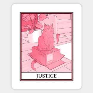 Justice Cat Tarot Sticker